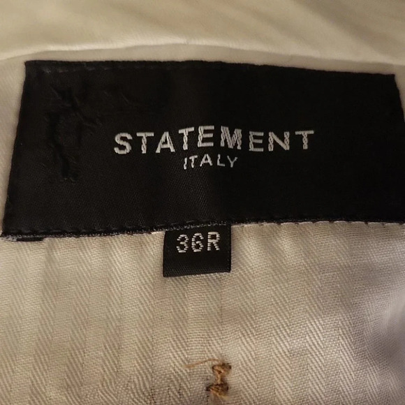 Men's 3pc Suit by Statement Italy (Style - SB2 size 42R/36R) - Picture 13 of 13